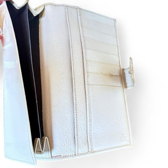 Vintage Authentic Gucci GG Supreme Monogram 
Continental Long Wallet Clutch - Picture 7 of 8